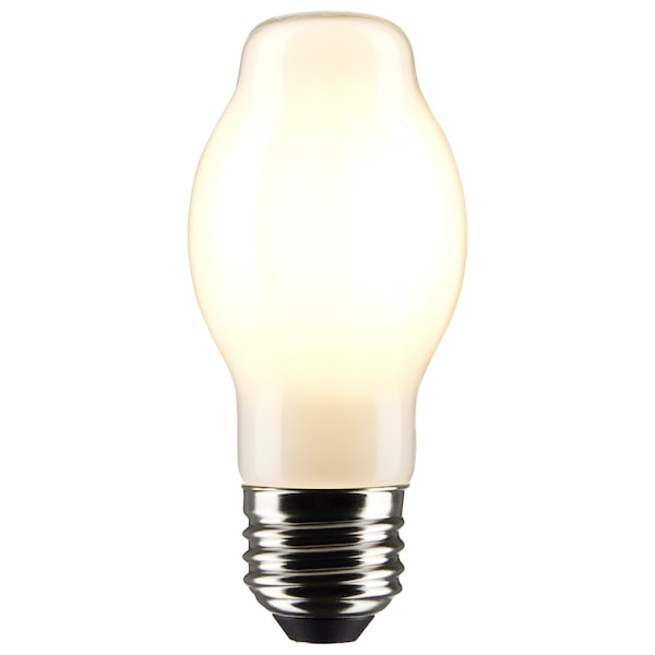 8-Watt BT15 LED - White - Medium Base - 2700K - 800 Lumens - 120 Vo